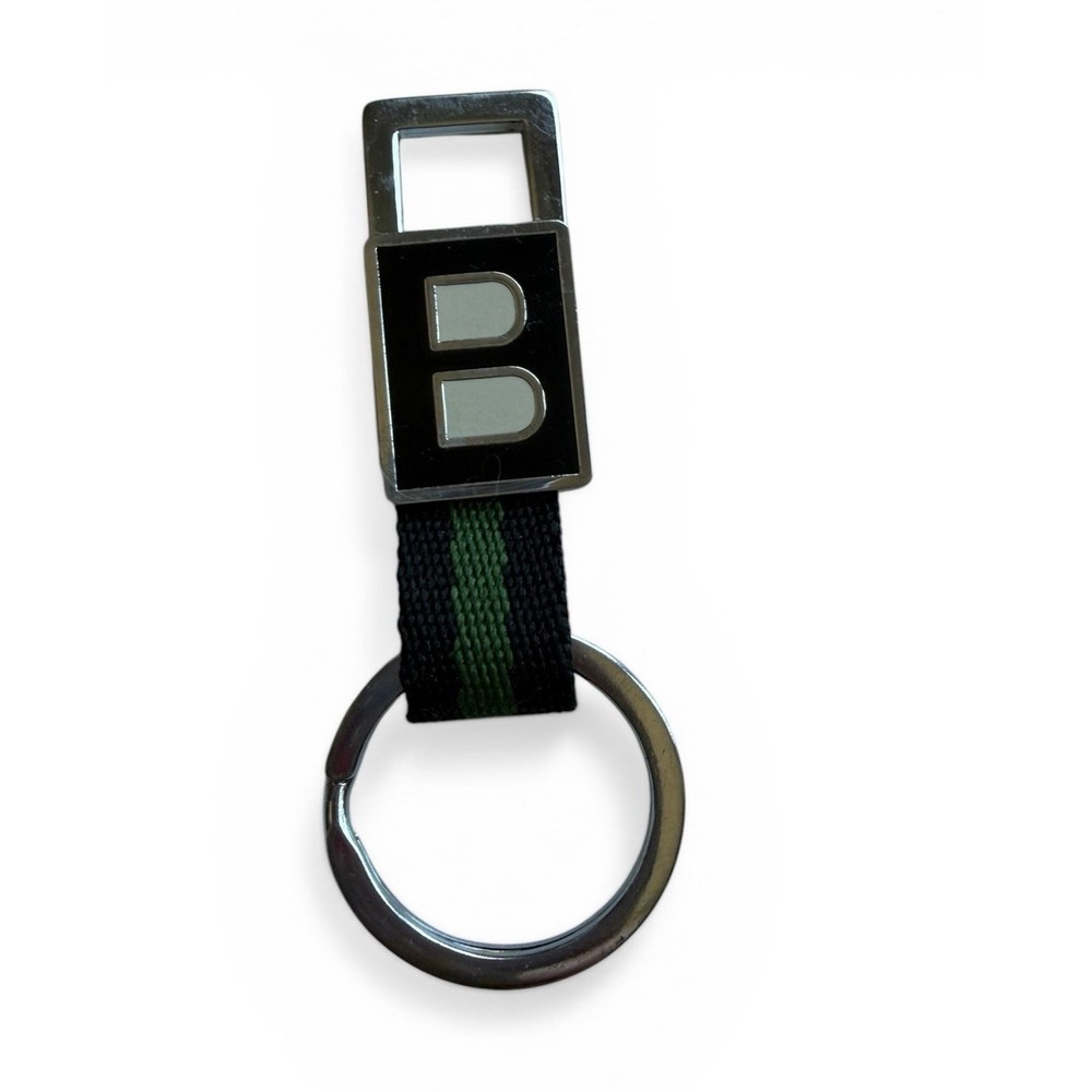 VTG Bally Two-Toned Keychain‎ Keyring Green Blue
